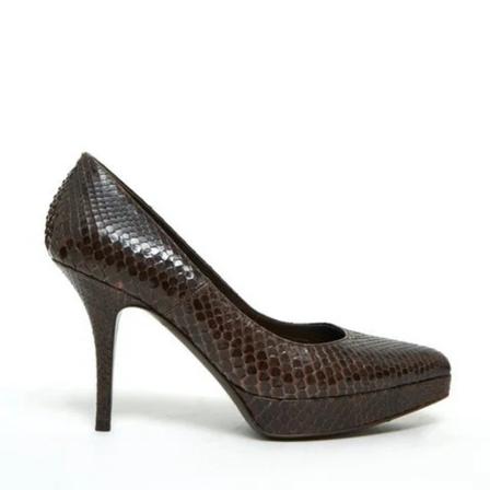 Saint Laurent Vintage, Pre-owned Leather heels Bruin, Dames, Maat:37 EU