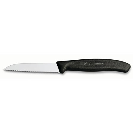 Victorinox Takket urtekniv med nylonskæfte i sort, 8cm. | KitchenOne