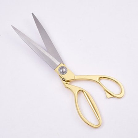 Professionella tunga skräddarsaxar i guld, rostfritt stål