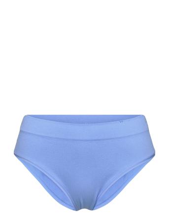 Brief Brazi High Seamless Rib Lingerie Panties Brazilian Panties Sininen Lindex
