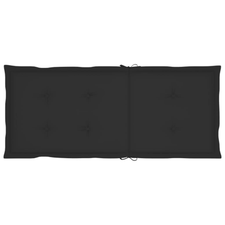 Vidaxl Dynor För Trädgårdsstolar 6 St Svart 120x50x4 Cm Svart