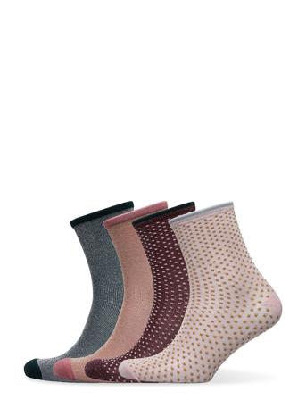 Mix Sock Pack W. 12 Lingerie Socks Regular Socks Multi/mønstret Becksöndergaard