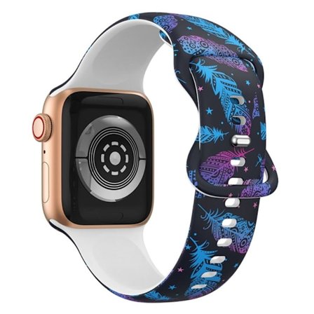 Apple Watch (45 mm) designad klockrem i silikon - Fjäder