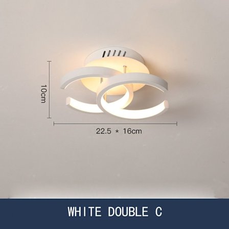 LED-lamppu kattovalaisin VALKOINEN DOUBLE C DOUBLE C