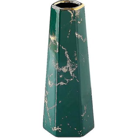 8 Tuuman Vihreä Kultapintainen Marmori Keramiikka Maljakot Koti Sisustus Maljakot Ja Pöytäkeskipisteet Maljakot