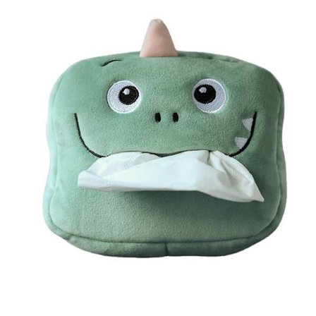 Luova yksisarvinen lohikäärme auto nenäliina laatikko (vihreä), söpö nenäliina laatikko, sarjakuva pehmo auto nenäliina laatikko