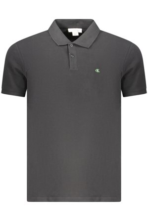 Calvin Klein Polo Maniche Corte Uomo Nero