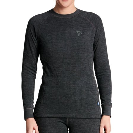 Termo Women's Wool Round Neck Ls Women base layer tops Grey XS