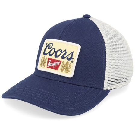 American Needle - Azul trucker Boné - Miller Coors Valin Ivory/Navy Trucker @ Hatstore