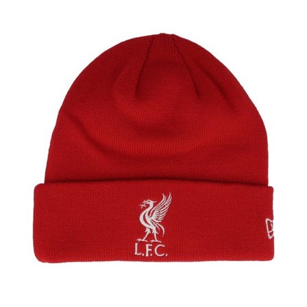 New Era - Football Röd cuff Beanie - Liverpool Core Scarlet/White Cuff @ Hatstore