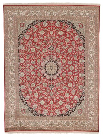 Medaljonkikuvioinen Kashmir 100% Silkki Matot 198X260 Silkki