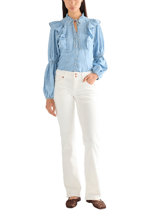 Wrangler Low Rise Bold Boot Jeans Dam Vit W27/L32