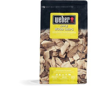 Weber Smoking Wood Chips - Äpple - Rökflis med doft och smak av äpple
