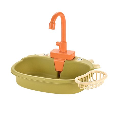 Lekset för barnkök med rinnande vatten, pedagogiska presenter till flickor och pojkar