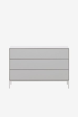 Kave Home - Kommode Vedrana, 3 skuffer - Hvit - Kommoder - Fra Homeroom