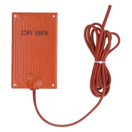 Silikongummi Varmepude Varmemattevarmer 90x150mm AC 220V til Elskab 100W