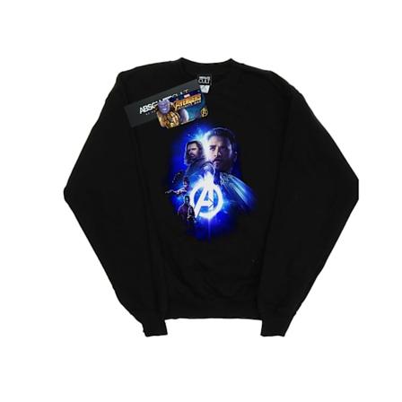 Marvel Herr Avengers Infinity War Cap Bucky Team Up Sweatshirt Black S