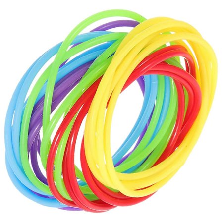 25 st Färgglada Gummiband Armband Present Neon Armband Hårband Hårtejp Flickleksaker Färgat Armband Miss[D]