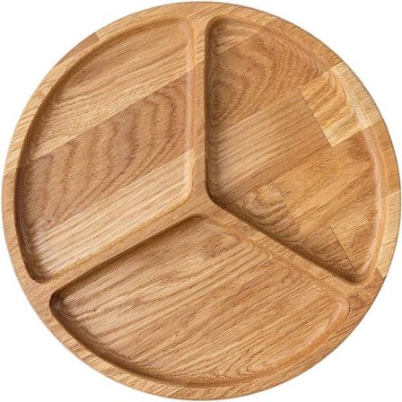 3-delt serveringsbrettsett i tre, runde middags-/forrettstallerkener, multifunksjonell matoppbevaring, for desserter/snacks