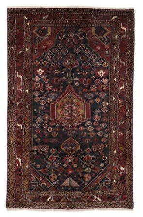 Lori Teppich Handgeknüpft 154X245 Schwarz/Braun