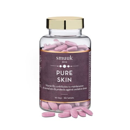 Smuuk Smuuk Skin Pureskin 180 tabl., Helse & Madvarer, Hud, Hår & Negle, Kosttilskud Til Huden