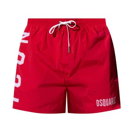 Dsquared2 Swim shorts with logo Rød, Herre Badeshorts