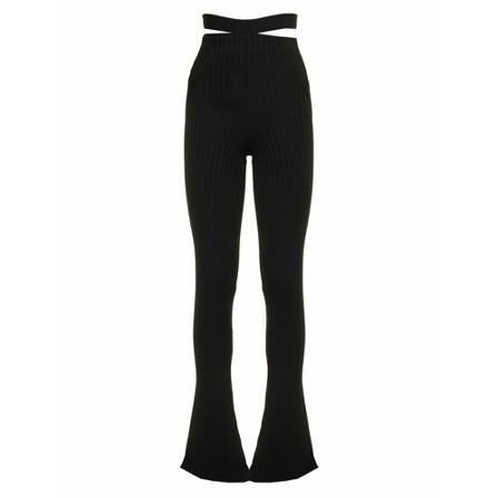 Andrea Adamo, Wide Trousers Zwart, Dames, Maat:XS