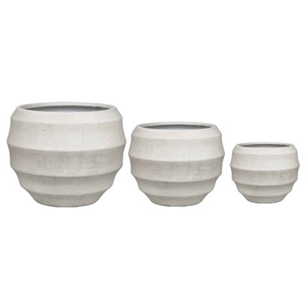 Istutusastiasto 3 osaa – Valkoinen, MGO, 54,3x54,3x47,5 cm