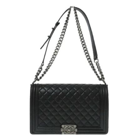 Chanel Vintage, Pre-owned Leather chanel-bags Zwart, Dames, Maat:ONE Size