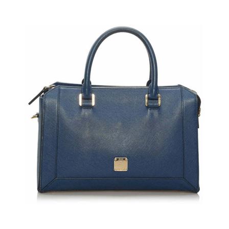 MCM Pre-owned, Pre-owned Handbags Blauw, Dames, Maat:ONE Size
