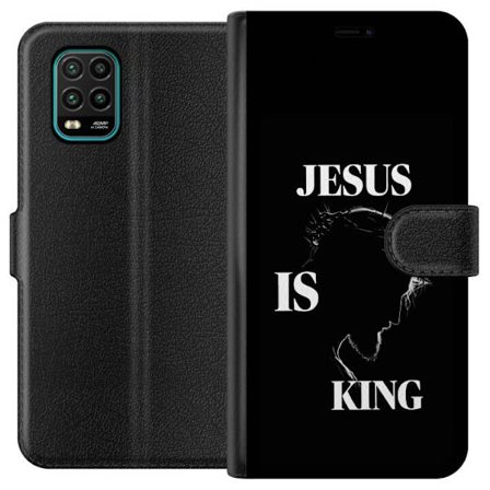 Kompatibelt Lommeboketui til Xiaomi Mi 10 Lite 5G Fargerike kawaii-figurer stablet vertikalt på lilla bakgrunn med myke former og leken søt følelse