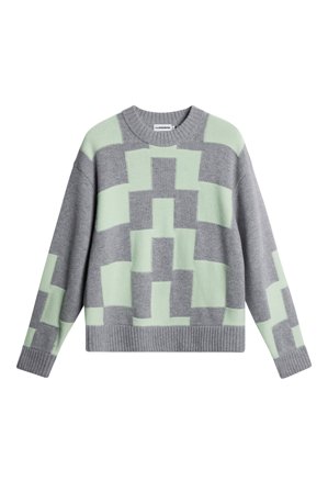 J.Lindeberg - Gavin Stacked Bridge Knit - Grey - - M