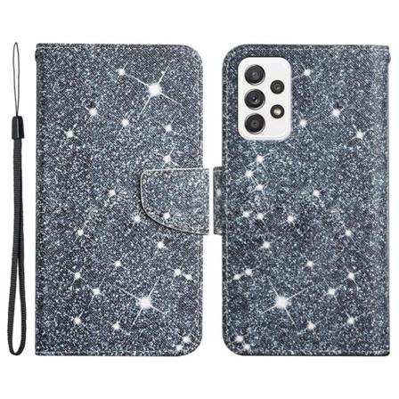 Wonderland Samsung Galaxy A33 5G Flip Etui - Stjerne Silver grey