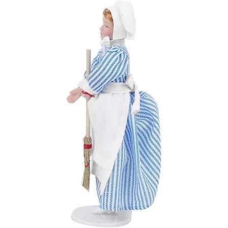 15 cm Dekorativt Porselen Små Folk Leker Keramisk Dukkehus Viktoriansk Tjener For Barn Dukkehuselskere DIY Håndverkselskere Voksne (butikk)