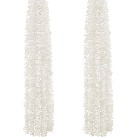 Hvid - 10 stk. 100 cm kunstig silkeblomst guirlande, kunstig vin hortensia guirlande hængende blomster til fest, ceremoni, kirke, have, bryllup dec