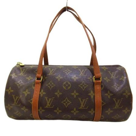 Louis Vuitton Vintage Pre-owned Polyester Papillon Brun, Dame Vintage Tasker, Størrelse: ONE Size