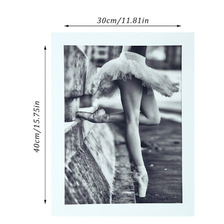 Moderni kangasmaalaus, painettu kuva, seinätaide koti- ja toimistosisustukseen (30*40cm, Balettityttö)