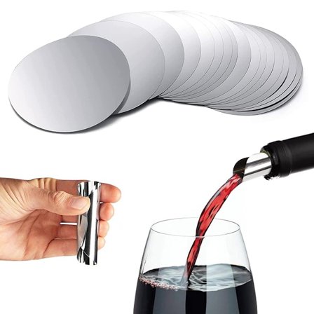 30-pak vin tud, vinkaraffel, drypfri vin tud, genanvendelig drypfri hældetud Kompatibel med vinflasker, fødselsdag, bryllup, fest