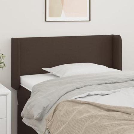 Vidaxl Huvudgavel Med Kanter Brun 83x16x78/88 Cm Konstläder Brun