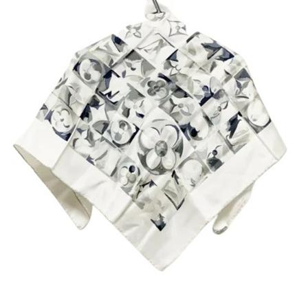 Louis Vuitton Vintage, Pre-owned Silk scarves Wit, Dames, Maat:ONE Size