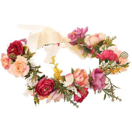 Blomsterkrans Blomsterhovedbånd Garland Hårkrans Hår Garland Fl