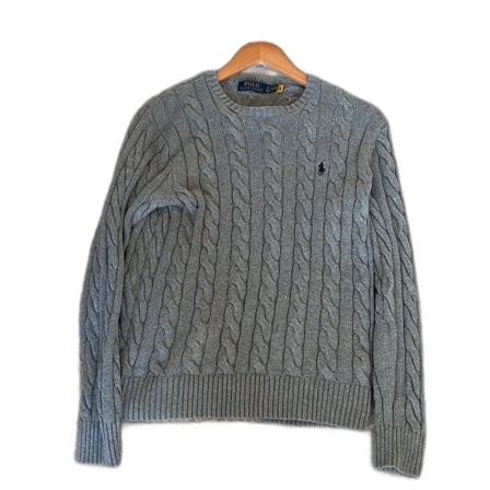 Grå stickad tröja från Polo Ralph Lauren