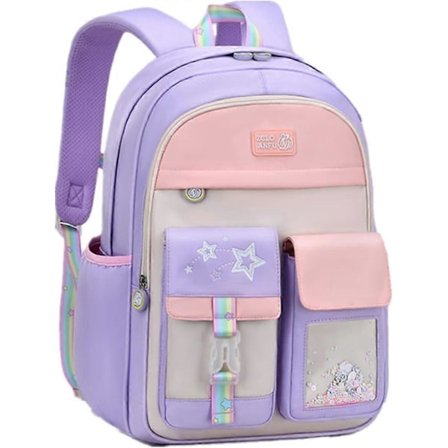 Sød Farverig Hverdagsrygsæk til Piger, Teenagere Grundskole Rygsæk, Primær Bogtaske til Teenagere_ma