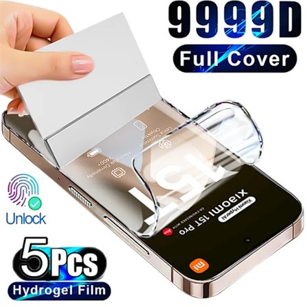 5 st Hydrogel Film kompatibel med Xiaomi Mi 15T Pro 14T 13T 12T 11T 10T 9T Skärmskydd kompatibel med Mi 15 Ultra 8 13 12 11 Lite 17 Pro Max Film