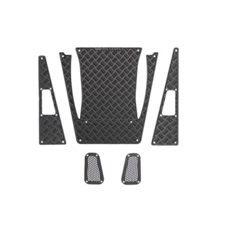 Metallisk Huvskydds- och Dekorplatta, Insugsgaller Trim för Trx4m 1/18 RC Bil Uppgraderingsdelar