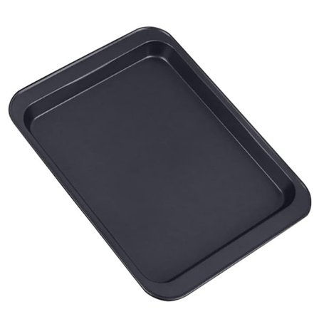 33*23 cm bakeform, bakeform i rustfritt stål med non-stick-belegg, kakeform, ovn, rullekake, kake (svart, stor størrelse)