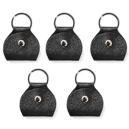 5x Gitarplekterholder Nøkkelring, Gitarplekterholder Veske, Plekter Nøkkelringvesker, Gave Til Gitarspillere Svart