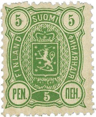 Finland 1889 - LAPE 28A - Ubrugt