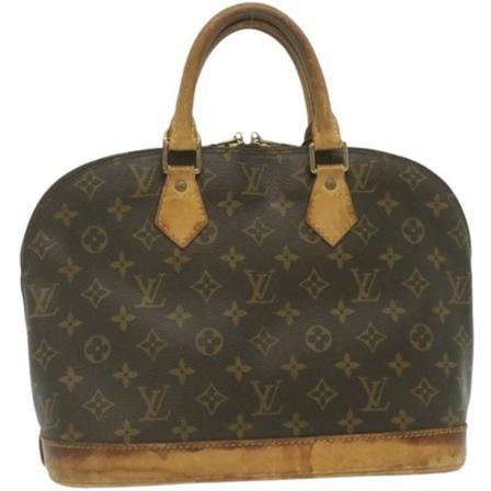 Louis Vuitton Vintage, Pre-owned Alma Bruin, Dames, Maat:ONE Size,leer