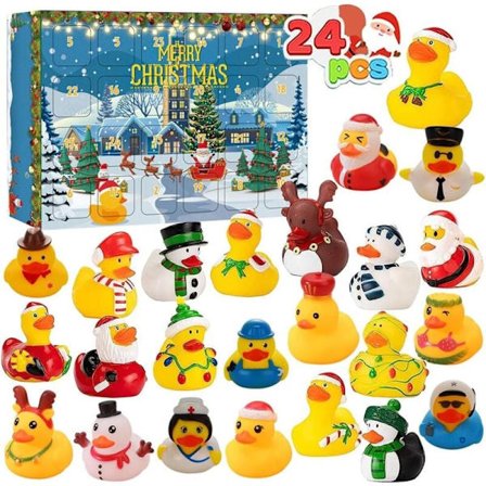 Adventskalender 2025 Mini Gummiankegave til Barn Voksne (A)